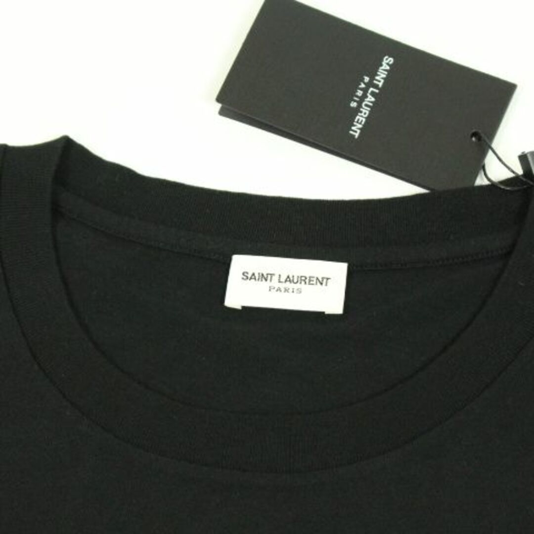 Saint Laurent(サンローラン)のサンローラン　レディースTシャツ　シグニチャーロゴ　ブラック　サイズM レディースのトップス(Tシャツ(半袖/袖なし))の商品写真