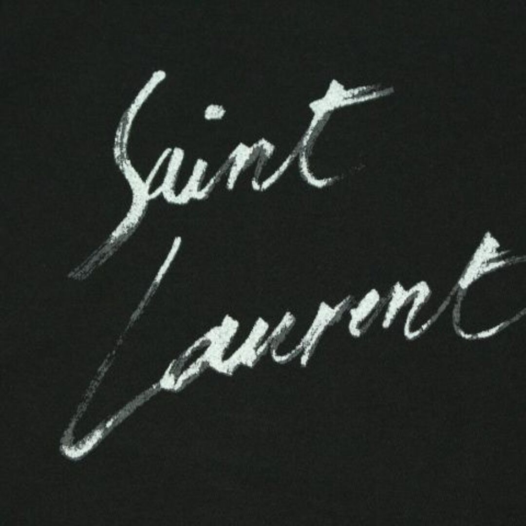 Saint Laurent(サンローラン)のサンローラン　レディースTシャツ　シグニチャーロゴ　ブラック　サイズM レディースのトップス(Tシャツ(半袖/袖なし))の商品写真