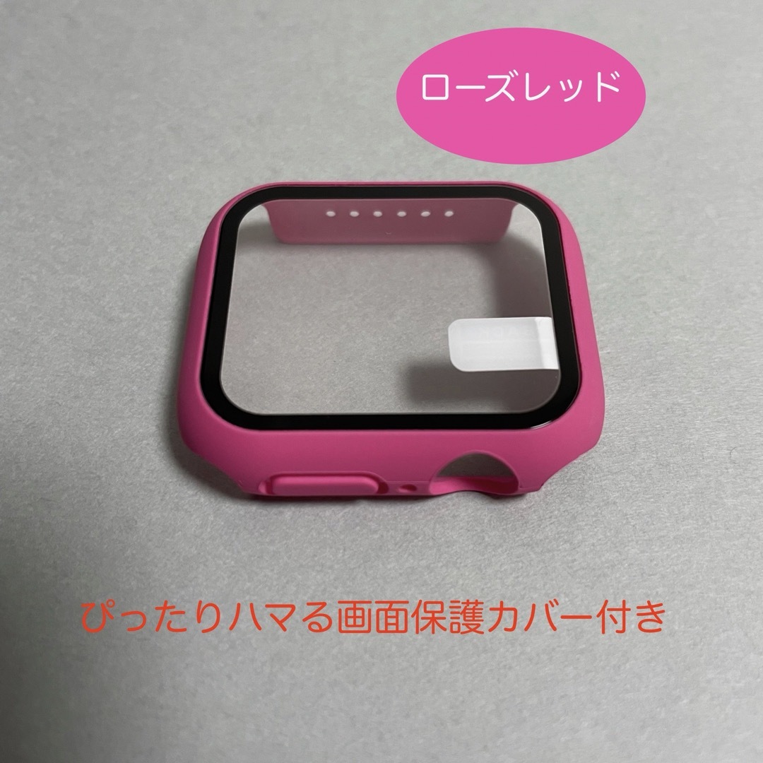 Apple Watch(アップルウォッチ)のAppleWatch アップルウォッチ バンド カバー S/M 44mm 薔薇赤 メンズの時計(ラバーベルト)の商品写真