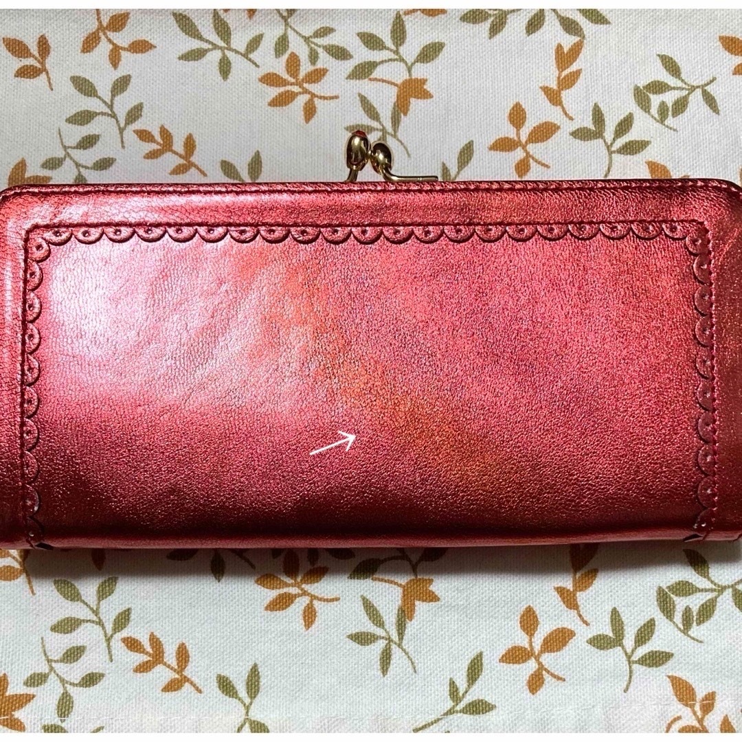 ANNA SUI - ANNA SUI☆長財布☆口金☆がま口☆中古良品☆赤 ANNA SUI - ANNA SUI☆長財布☆口金☆がま口☆中古良品☆赤