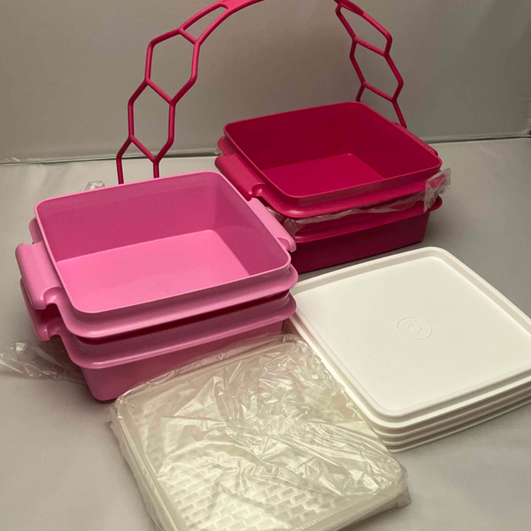 TupperwareBrands(タッパーウェア)のカルテット（ランチBOX）新品 インテリア/住まい/日用品のキッチン/食器(容器)の商品写真