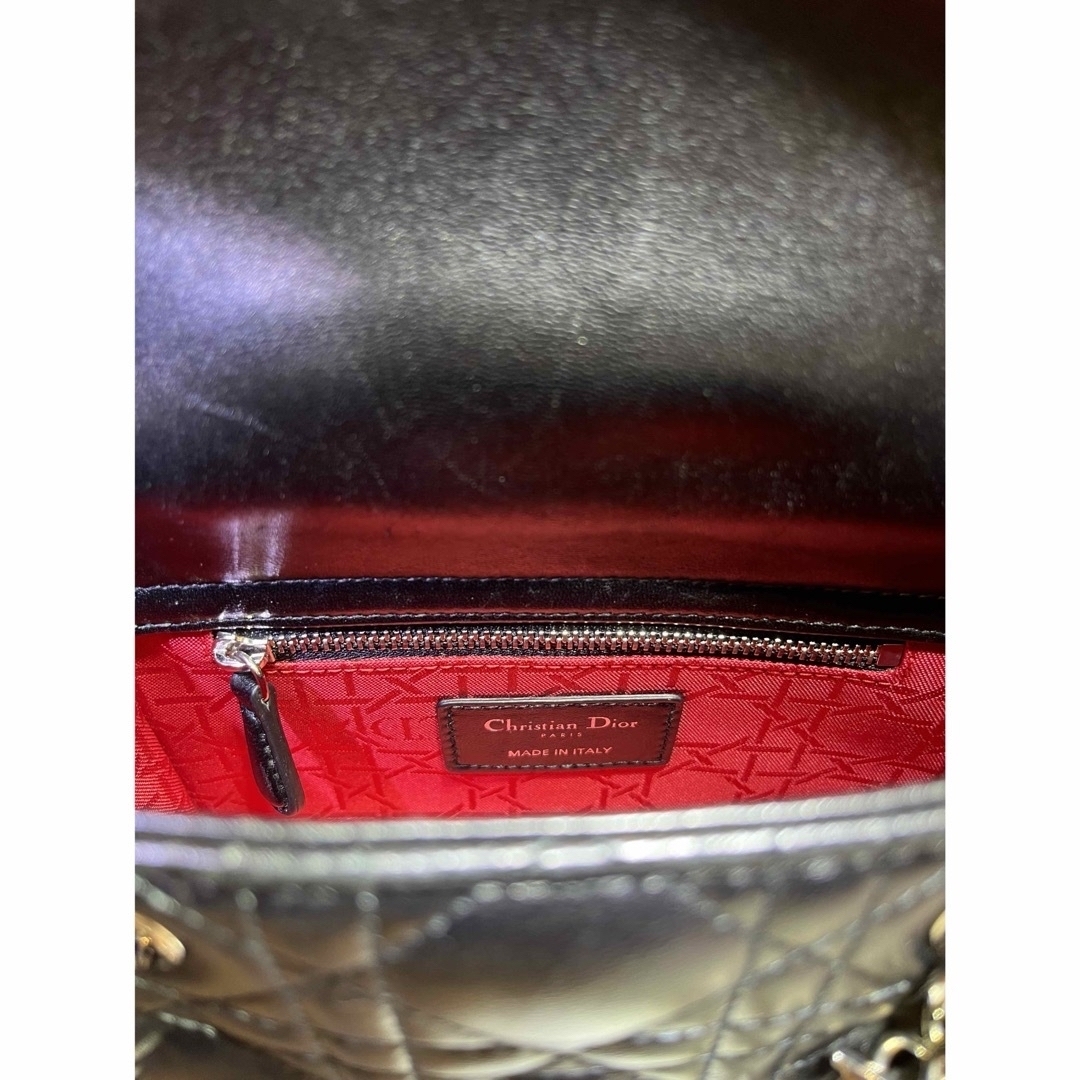 Dior(ディオール)の【完売商品】レディディオール　バックミニ　カナージュ　ラムスキン　シルバー金具 レディースのバッグ(ハンドバッグ)の商品写真
