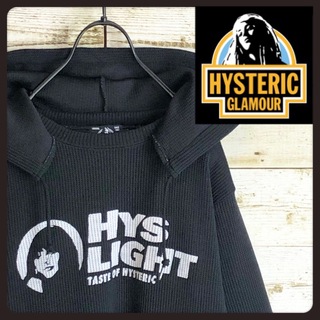 ヒステリックグラマー(HYSTERIC GLAMOUR)のhystericglamour ヒステリックグラマー ニット パーカー ロゴ入り(パーカー)