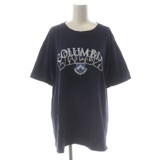 チャンピオン(Champion)のチャンピオン キャラクス Tシャツ カットソー 半袖 ロゴ L 紺 白 水色(Tシャツ(半袖/袖なし))