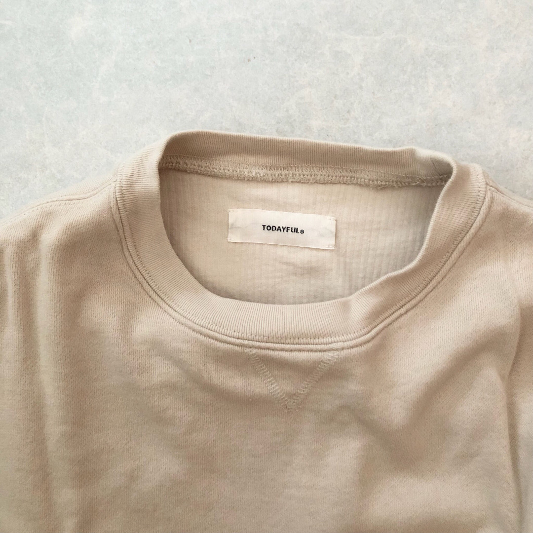 TODAYFUL(トゥデイフル)のtodayful Layered Cotton Sweat アイボリー レディースのトップス(トレーナー/スウェット)の商品写真