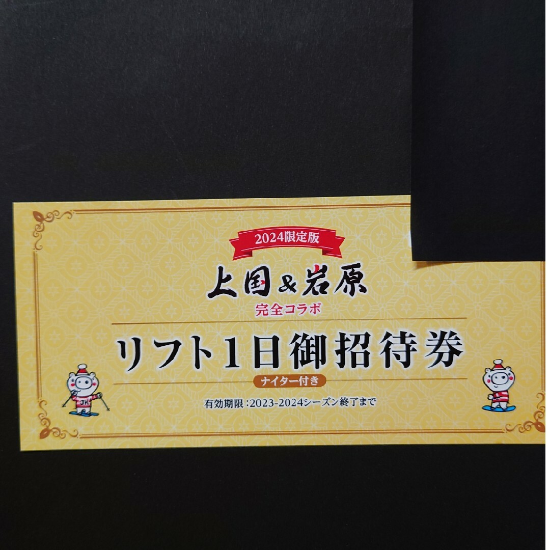 上国＆岩原スキー場　リフト券 チケットの施設利用券(スキー場)の商品写真