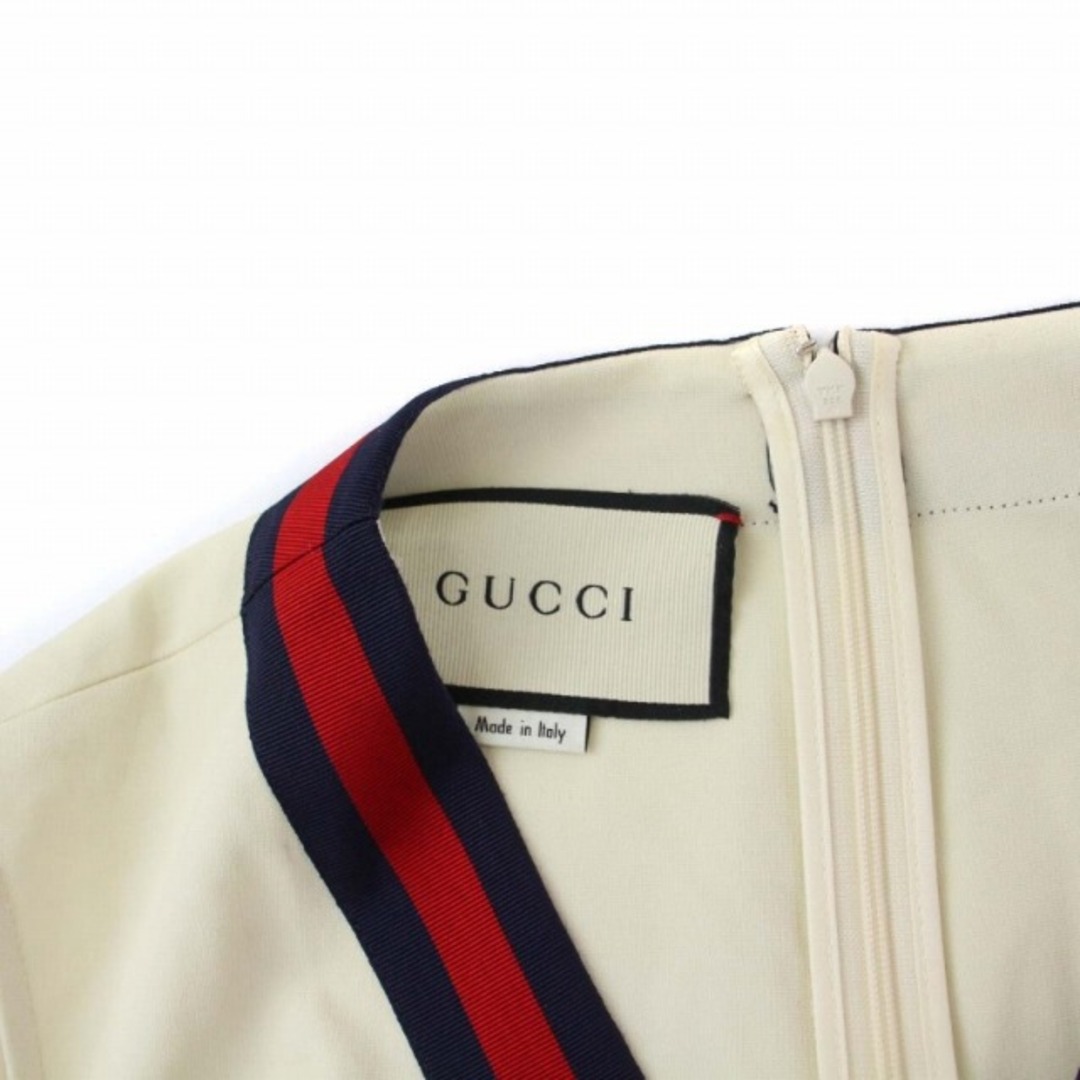 Gucci(グッチ)のグッチ シェリーライン カシュクール ノースリーブワンピース ロング プリーツ レディースのワンピース(ロングワンピース/マキシワンピース)の商品写真