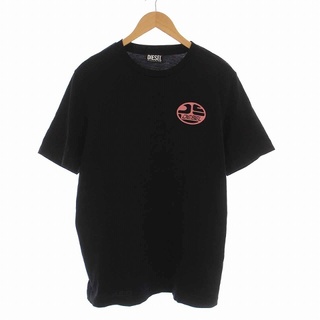 ディーゼル(DIESEL)のディーゼル T-JUST-K2 Tシャツ カットソー クルーネック 半袖 M 黒(Tシャツ/カットソー(半袖/袖なし))