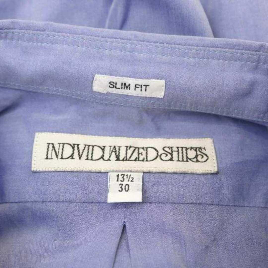 INDIVIDUALIZED SHIRTS(インディヴィジュアライズドシャツ)のインディビジュアライズドシャツ ワイシャツ カッター ボタンダウン S 青 メンズのトップス(シャツ)の商品写真