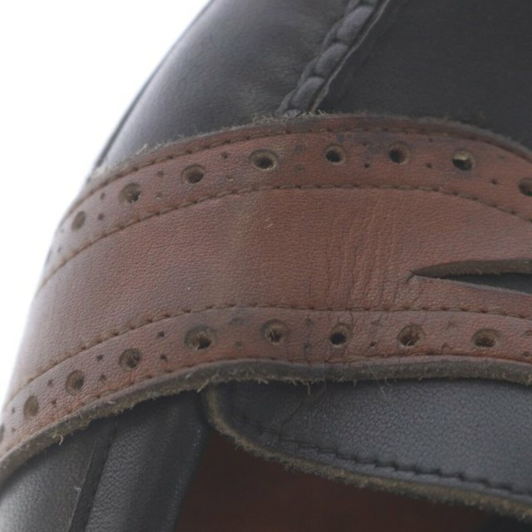 Ralph Lauren(ラルフローレン)のラルフローレン ローファー モカシン スリッポン レザー 22.5cm 黒 茶 レディースの靴/シューズ(ローファー/革靴)の商品写真
