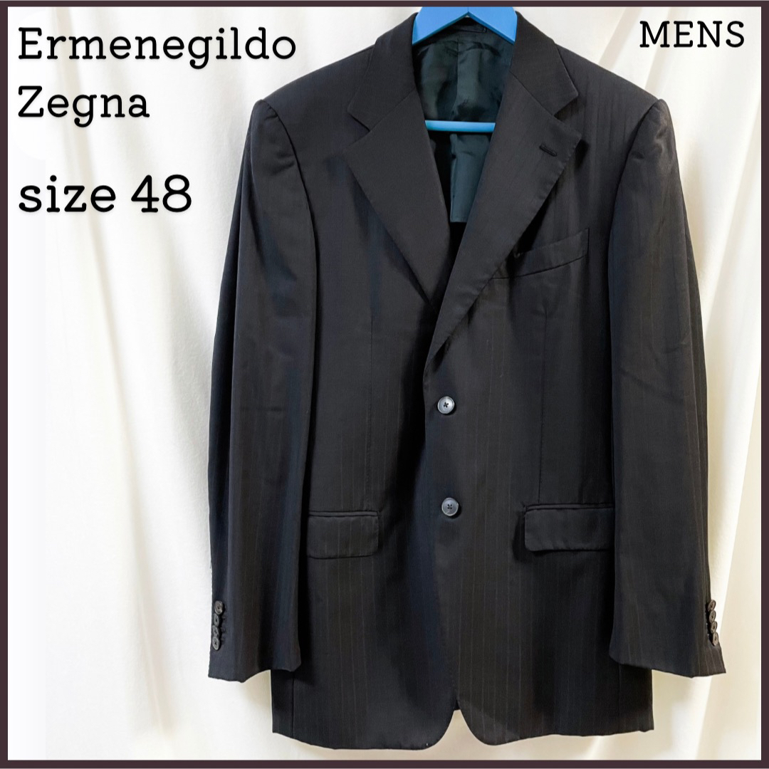 Ermenegildo Zegna(エルメネジルドゼニア)のエルメネジルド ゼニア クチュール テーラードジャケット スーツ S~M メンズのスーツ(セットアップ)の商品写真