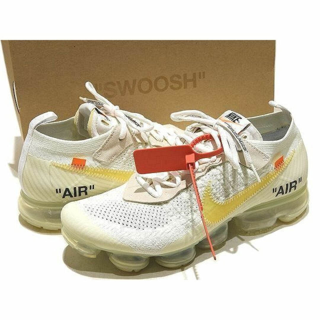 美品 ナイキ ヴェイパーマックス × オフホワイト THE 10 ◇ 28cm AA3831 100 ザ テン スニーカー メンズ ▼ NIKE Off-White AIR VAPORMAX箱等画像のもので全て