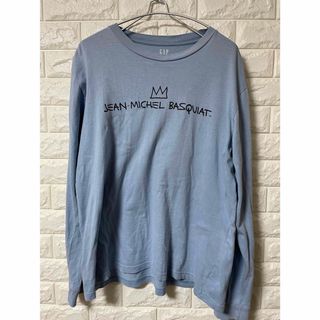 ギャップ(GAP)のGAP ロンT バックプリント Mサイズ 水色(Tシャツ/カットソー(七分/長袖))