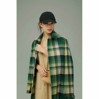 オーラリー(AURALEE)の【希少】19AW AURALEE Wool Check Melton Coat(ロングコート)