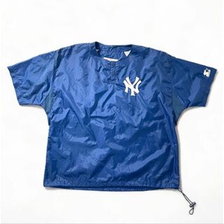 スターター(STARTER)の90s STARTER ニューヨークヤンキース MLB ナイロントップス 半袖(シャツ)