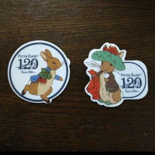 ピーターラビット(PETER RABBIT（TM）)のピーターラビットシール 2枚セット（ダイソー）(キャラクターグッズ)