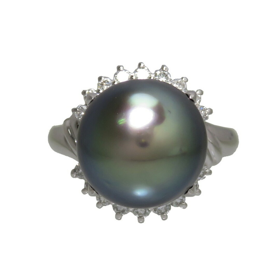 リング・指輪  Pt900 黒蝶真珠 12.9mm レディースのアクセサリー(リング(指輪))の商品写真