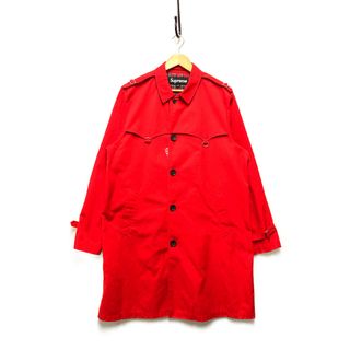 シュプリーム(Supreme)のSUPREME シュプリーム 19SS D-Ring Treuch Coat Dリング トレンチコート 赤/タータンチェック サイズM 正規品 / 33120(トレンチコート)