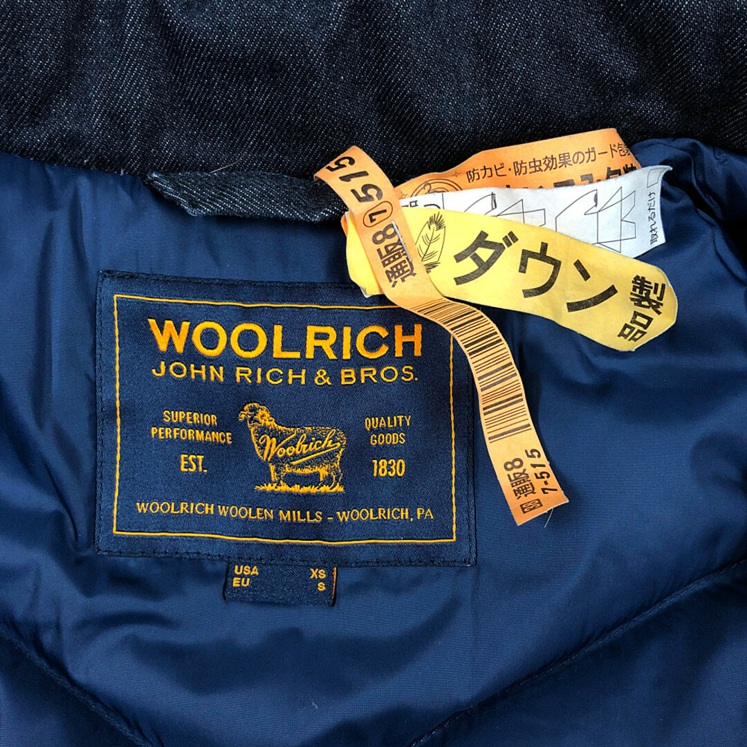 WOOLRICH(ウールリッチ)のWOOLRICH ウールリッチ 品番 1402063 デニム アークティック パーカー ダウンジャケット インディゴ サイズXS 正規品 / 33153 メンズのジャケット/アウター(ダウンジャケット)の商品写真