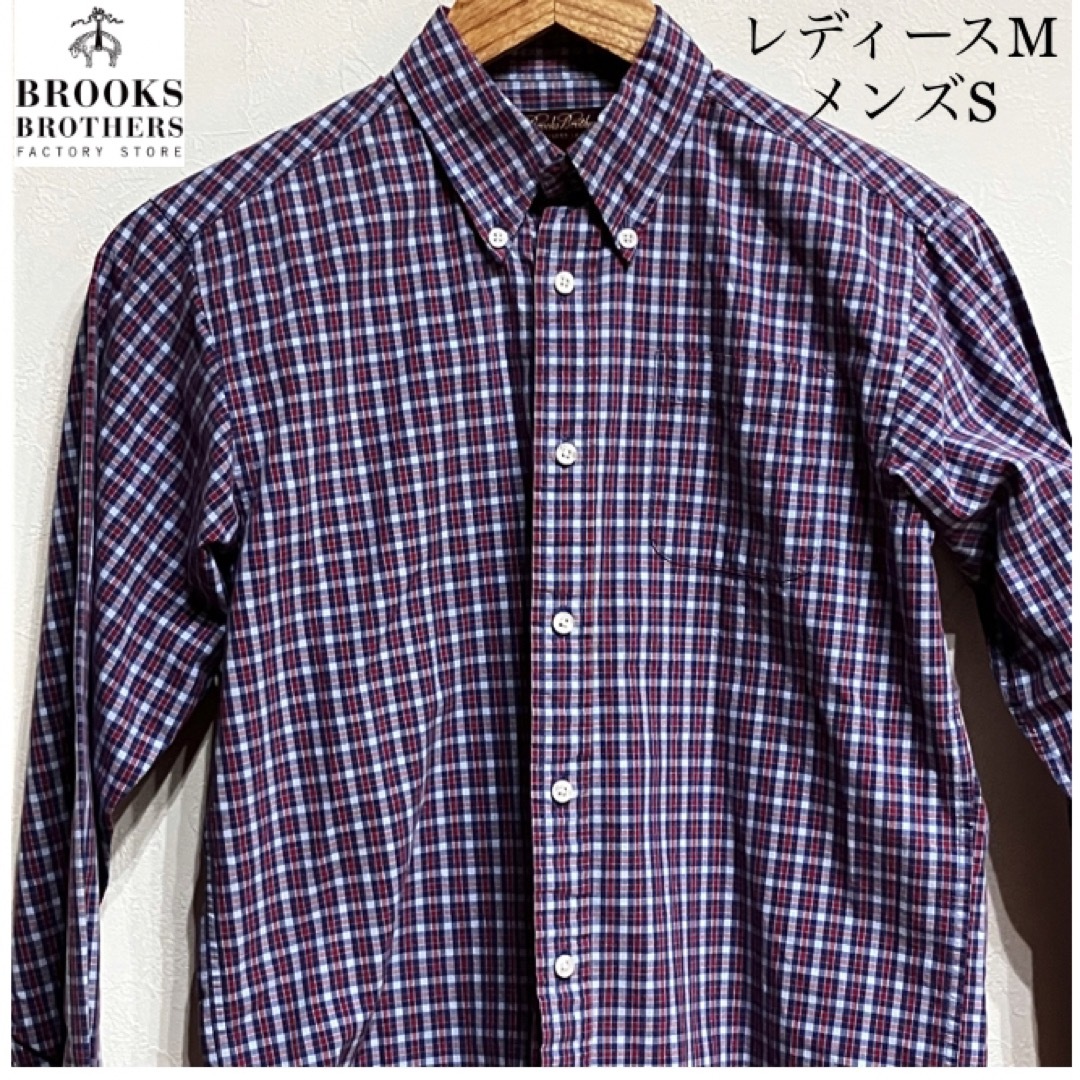 Brooks Brothers(ブルックスブラザース)の複数割ブルックスブラザーズ　BROOKSBROTHERS 長袖チェックシャツ女M メンズのトップス(シャツ)の商品写真
