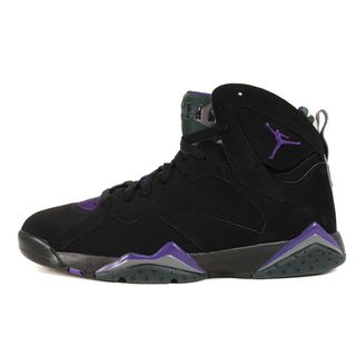 ナイキ(NIKE)の新品同様 NIKE ナイキ サイズ:28.0cm AIR JORDAN 7 RETRO RAY ALLEN (304775-053) エアジョーダン7 レトロ レイ・アレン ブラック フィールドパープル US10 ハイカット スニーカー シューズ 靴【メンズ】【中古】(スニーカー)