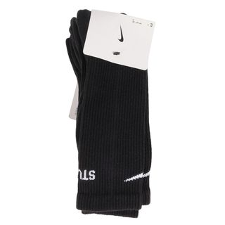 ステューシー(STUSSY)の新品 STUSSY ステューシー サイズ:L(25～27cm) NIKE ナイキ DRI-FIT ドライフィット ソックス 靴下 3パック Dri-Fit Crew Sock ブラック 黒 ブランド 小物 雑貨 コラボ【メンズ】(その他)