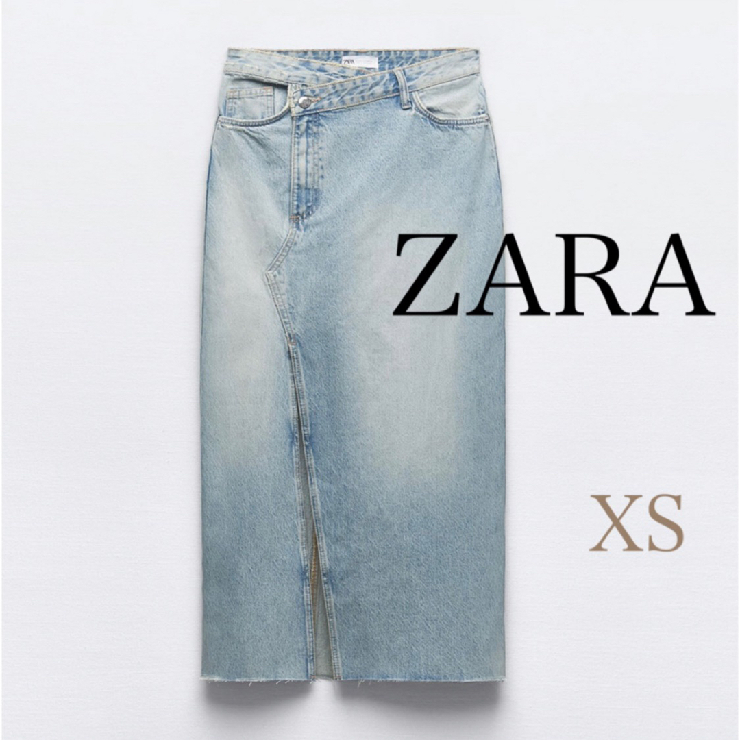 ZARA(ザラ)のZARA スリットデニムスカート レディースのスカート(ロングスカート)の商品写真