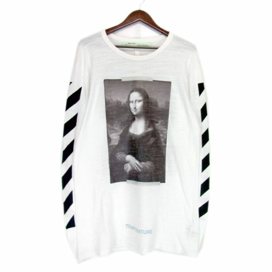 オフホワイト OFF WHITE ■ 18SS 【 DIAG MONALISA L/S TEE OMAB001S18001012 】 モナリザ プリント ロング スリーブ カットソー　w17088710状態コメント