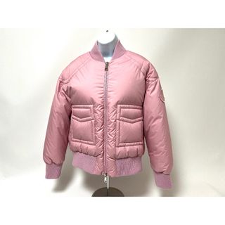 モンクレール(MONCLER)のMONCLER モンクレール JUCAR GIUBBOTTO BOMBER ボンバージャケット レディース ダウンジャケット アウター ピンク サイズ:1 美品(ダウンジャケット)