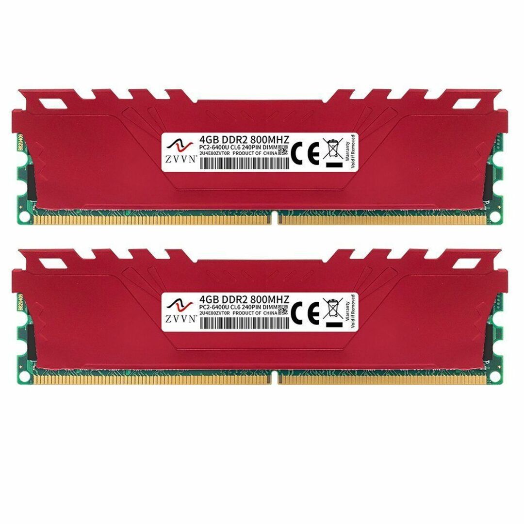 新品 Intel用メモリDDR2-800MHz 8GB(4GB×2) 送料無料18Vタイミング