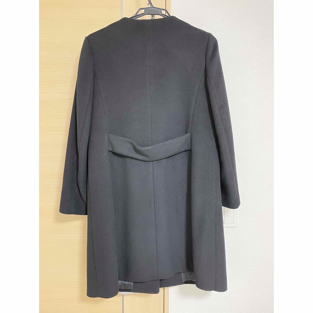 OPAQUE.CLIP(オペークドットクリップ)のコート ウール カラーコート 黒 ブラック レディースのジャケット/アウター(ロングコート)の商品写真