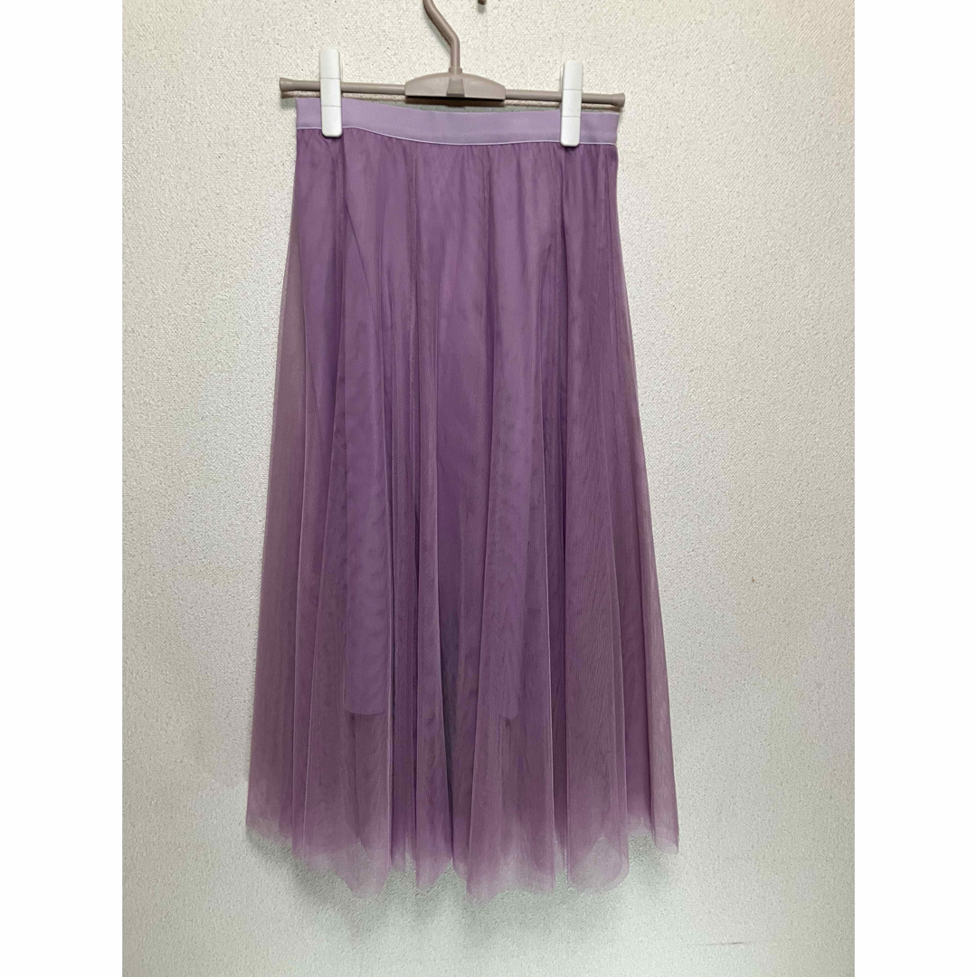 レディース シースルー ロングスカート Mサイズ レディースのスカート(ロングスカート)の商品写真