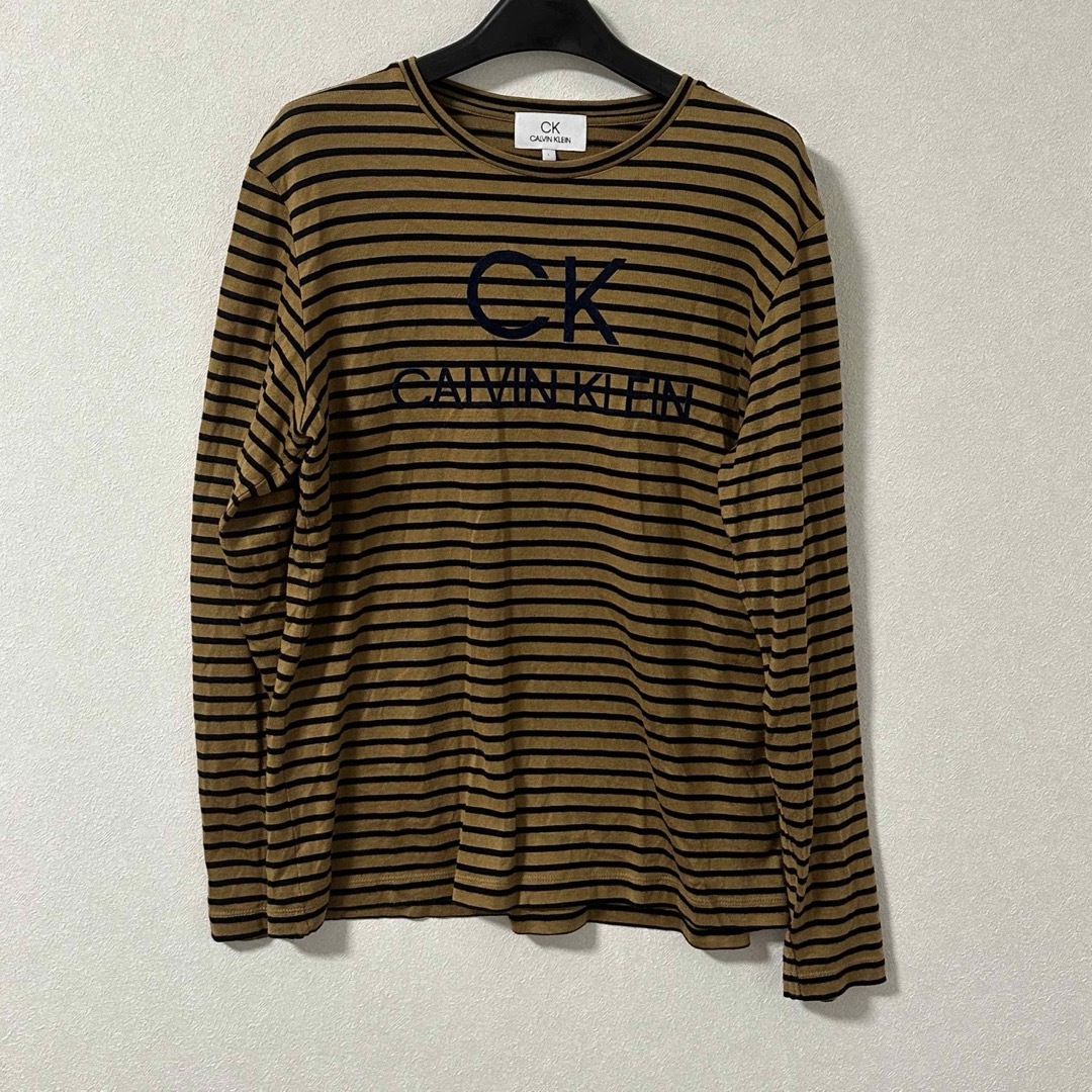 Calvin Klein(カルバンクライン)のCK ボーダーロンT レディースのトップス(Tシャツ(長袖/七分))の商品写真