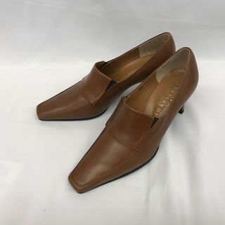 『USED』 TRUSSARDI トラサルディ パンプス 23.0cm パンプス レザー ブラウン系【中古】(ハイヒール/パンプス)