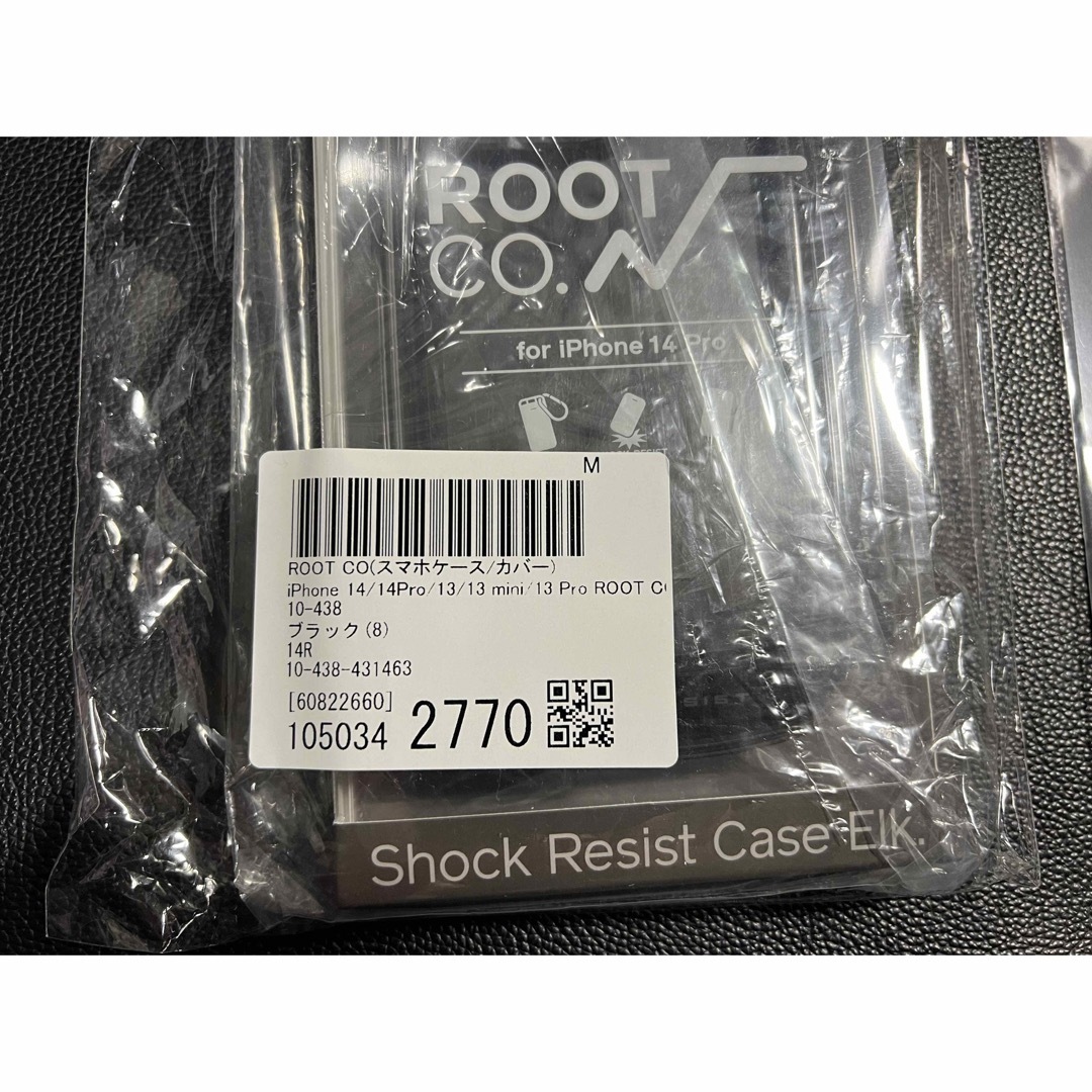 iPhoneケース新品　ROOT CO. ルートコー iPhone14Pro用　ブラック