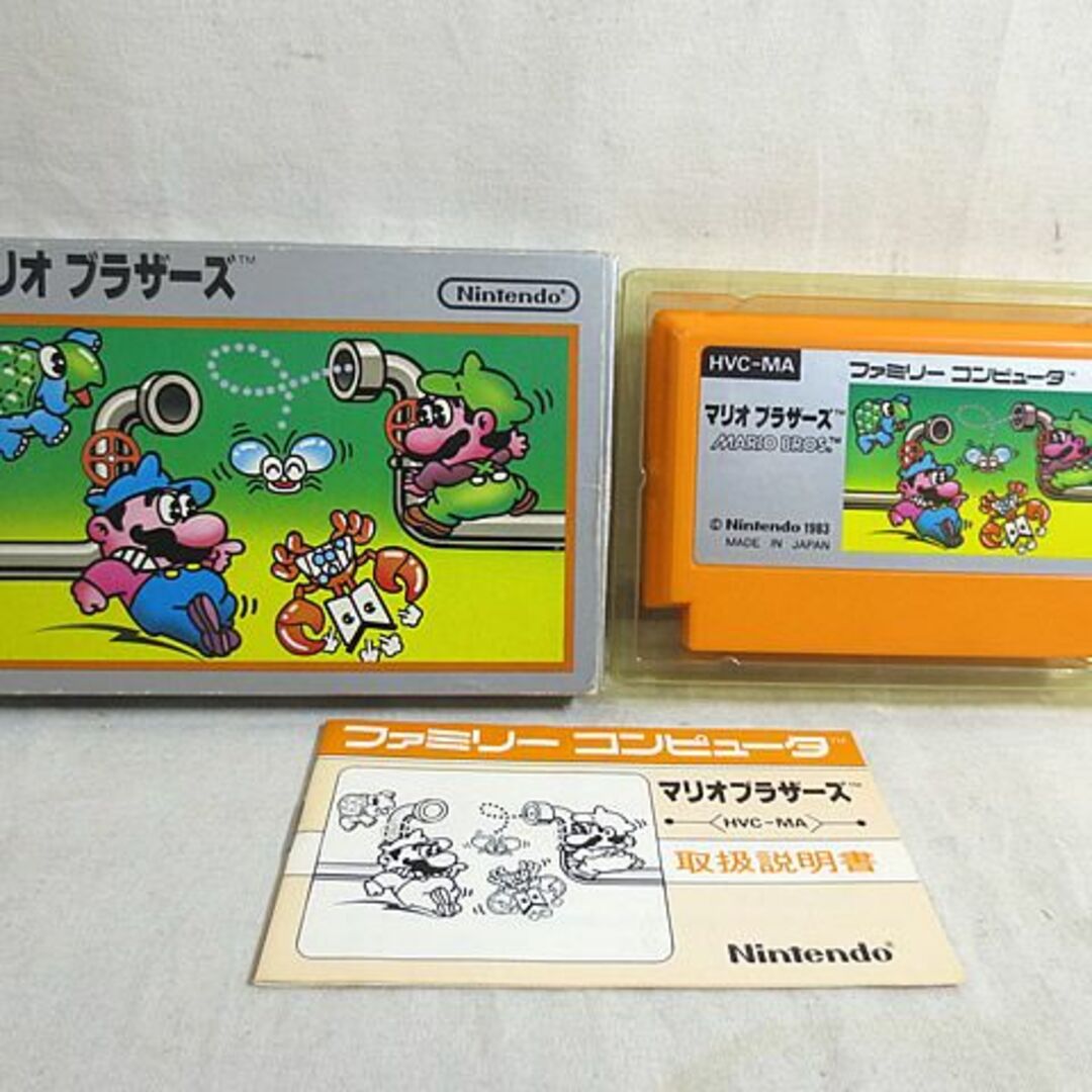 美品 任天堂 ファミコン FC マリオブラザーズ 銀箱 美品 任天堂 ファミコン FC マリオブラザーズ 銀箱