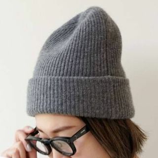 ドゥーズィエムクラス(DEUXIEME CLASSE)のDeuxieme Classe Cashmere ニットキャップ グレー(ニット帽/ビーニー)