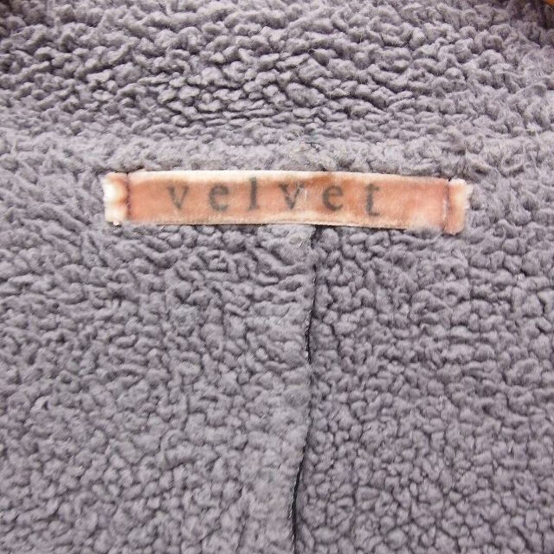 velvet(ベルベット)のベルベット VELVET フェイクムートン コート アウター ミドル丈 ブラック レディースのジャケット/アウター(その他)の商品写真