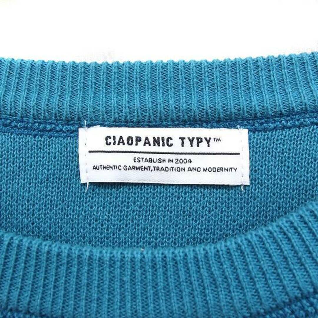 CIAOPANIC TYPY(チャオパニックティピー)のCIAOPANIC TYPY クルーネック ニット セーター  長袖 無地 綿 レディースのトップス(ニット/セーター)の商品写真