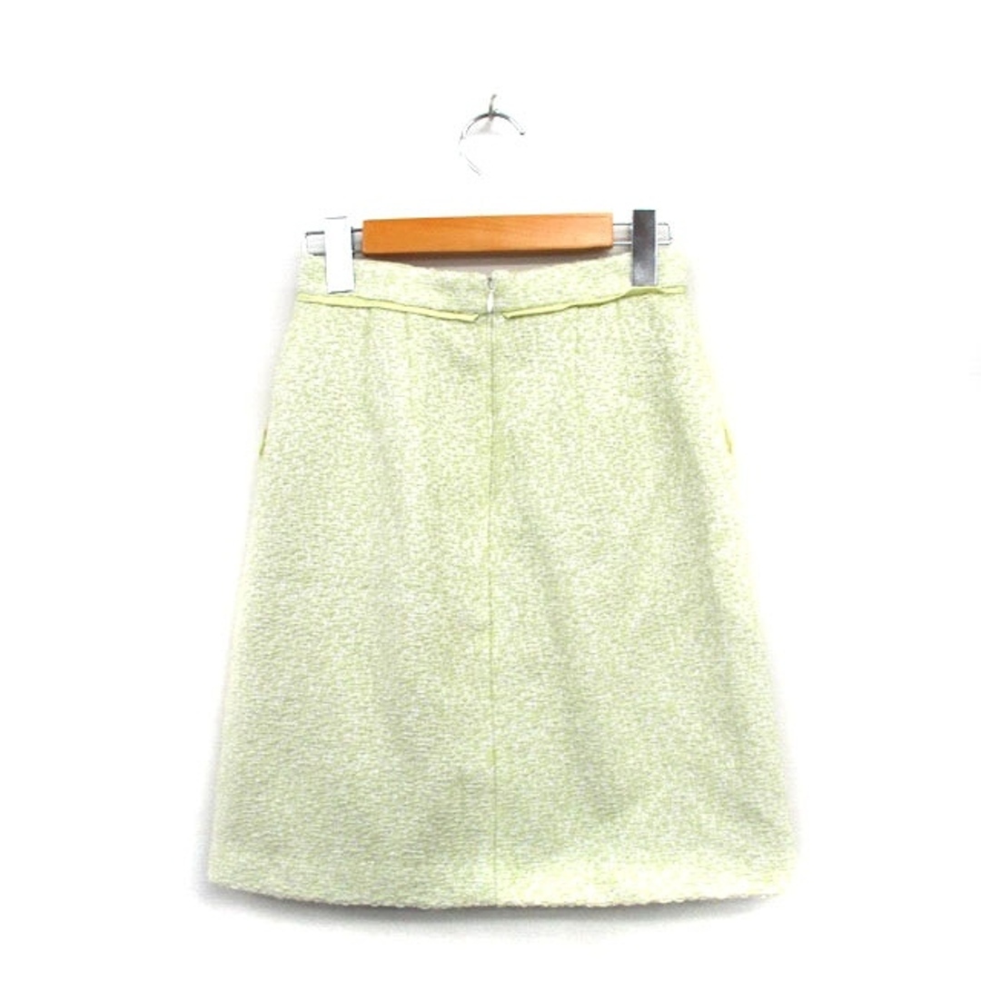 Apuweiser-riche(アプワイザーリッシェ)のアプワイザーリッシェ 台形 スカート ミニ ギャザー ツイード 1 グリーン 緑 レディースのスカート(ミニスカート)の商品写真