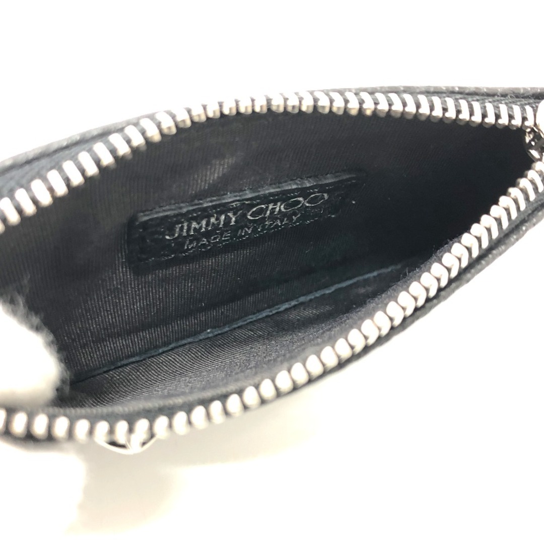 JIMMY CHOO(ジミーチュウ)のジミーチュウ JIMMY CHOO スタースタッズ キーケース コインケース レザー ブラック 新品同様 メンズのファッション小物(コインケース/小銭入れ)の商品写真