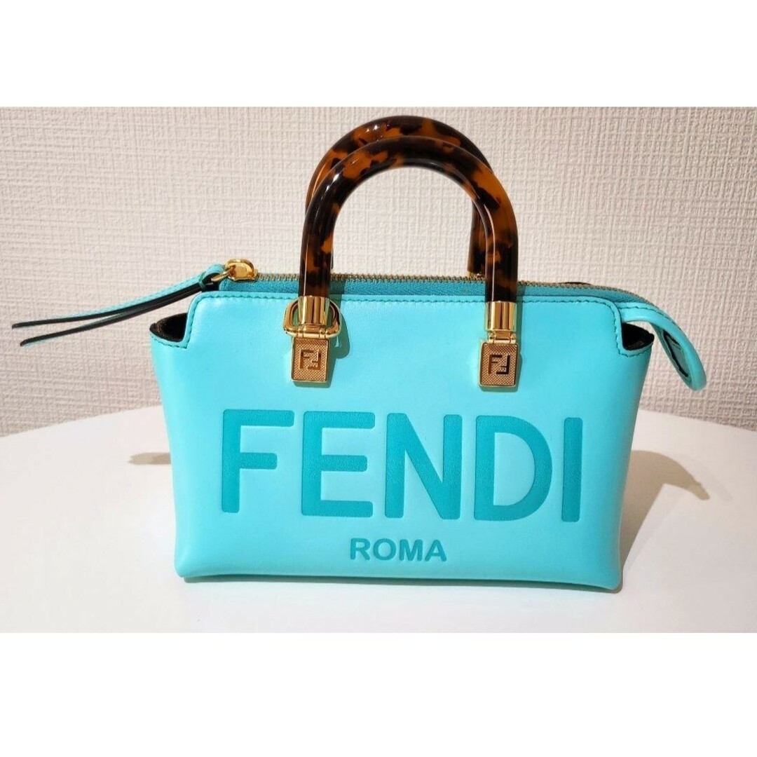 FENDI(フェンディ)のFENDIバイザウェイ 2WAY ミニ   ターコイズブルー レディースのバッグ(ショルダーバッグ)の商品写真