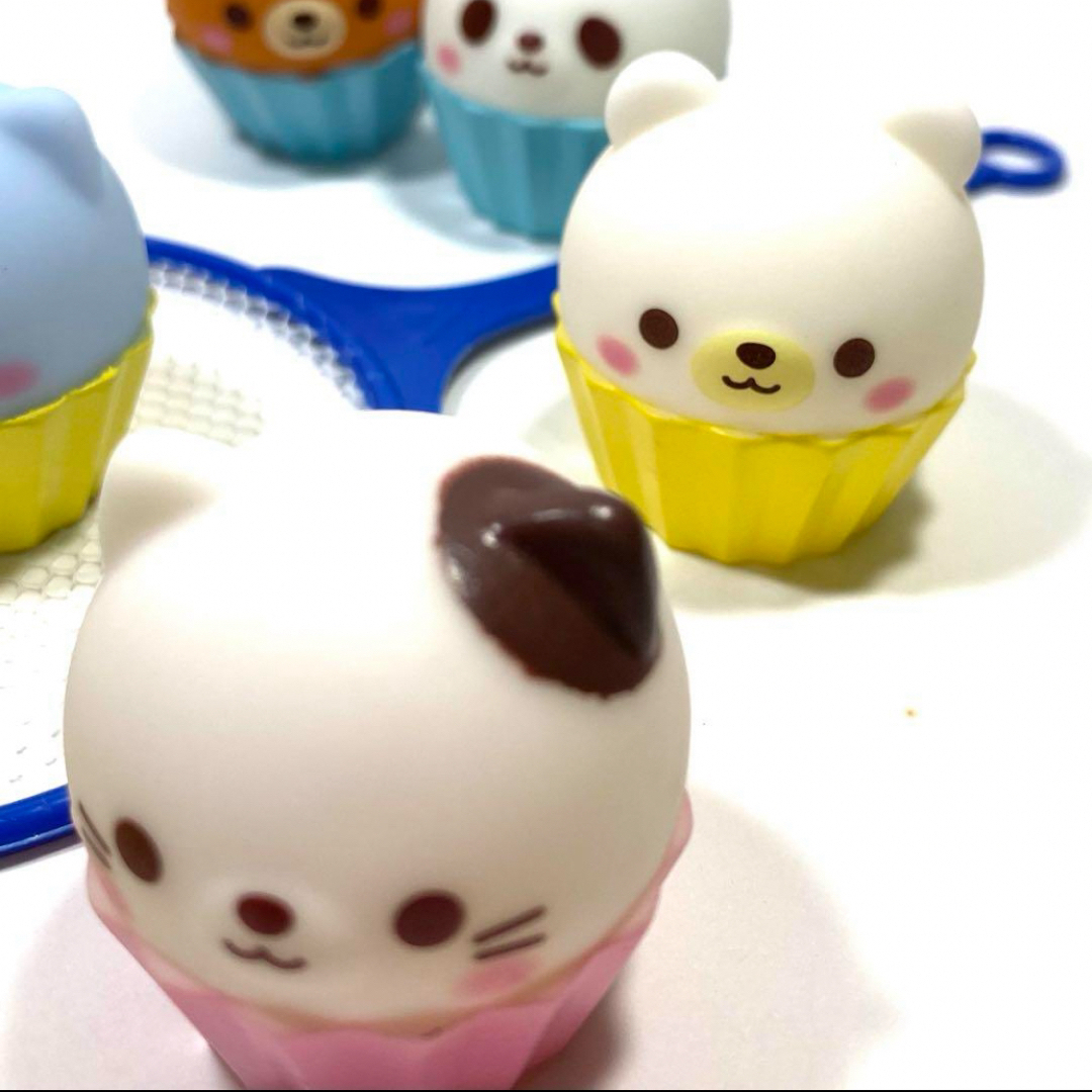 水に浮かぶ　アニマルカップケーキ　ミックス キッズ/ベビー/マタニティのおもちゃ(お風呂のおもちゃ)の商品写真