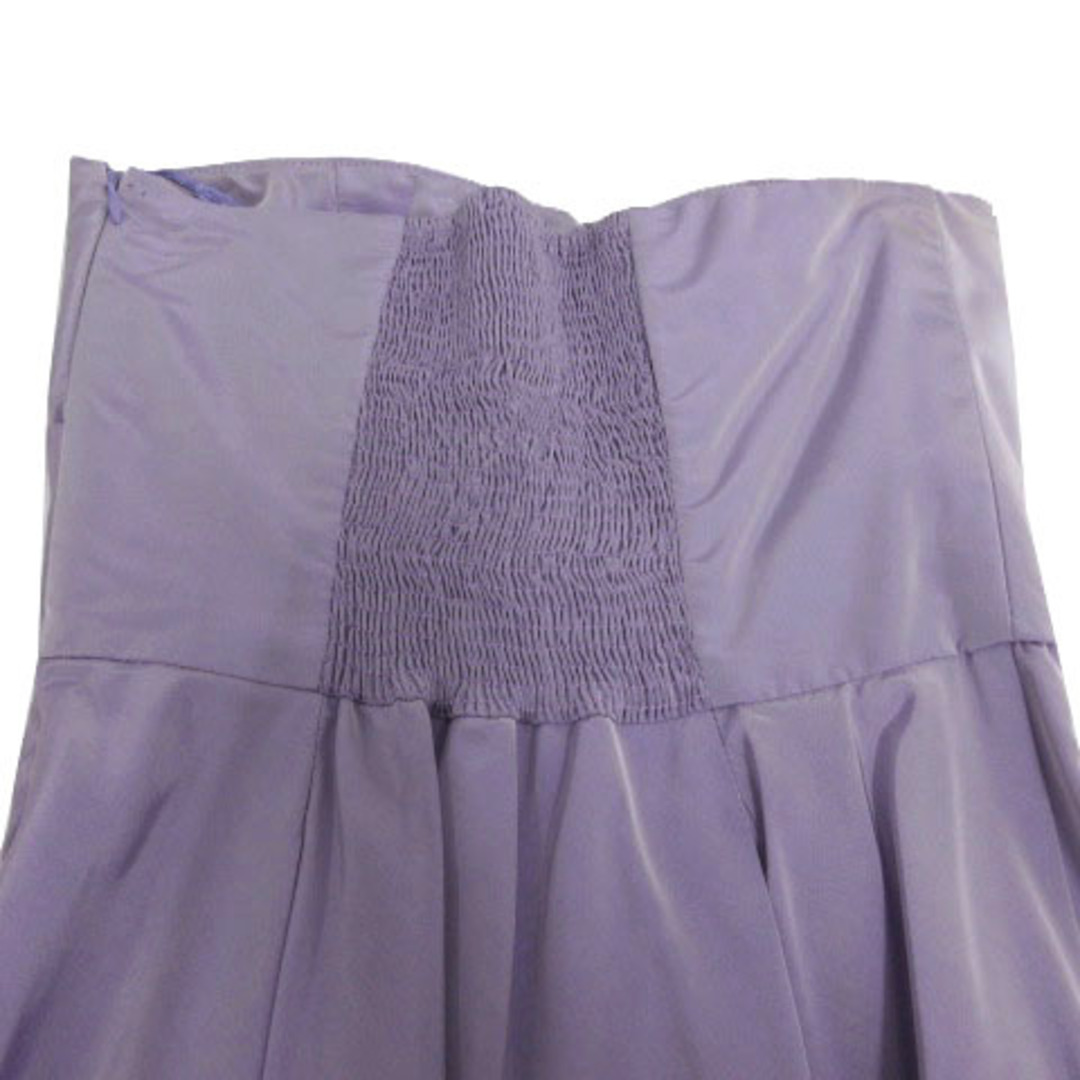 ZARA BASIC ワンピース フォーマル ベアトップ ひざ丈 紫系 S レディースのフォーマル/ドレス(礼服/喪服)の商品写真