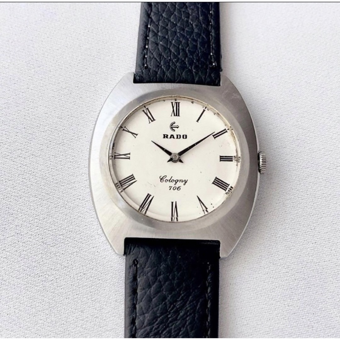 RADO(ラドー)のビンテージRADO Cologny 17石メンズ手巻き腕時計　稼動品 メンズの時計(腕時計(アナログ))の商品写真