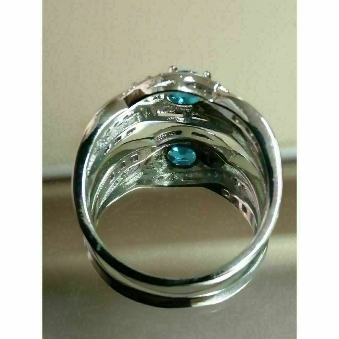 【A132】リング　メンズ　レディース　指輪　ブルー　青　20号 レディースのアクセサリー(リング(指輪))の商品写真