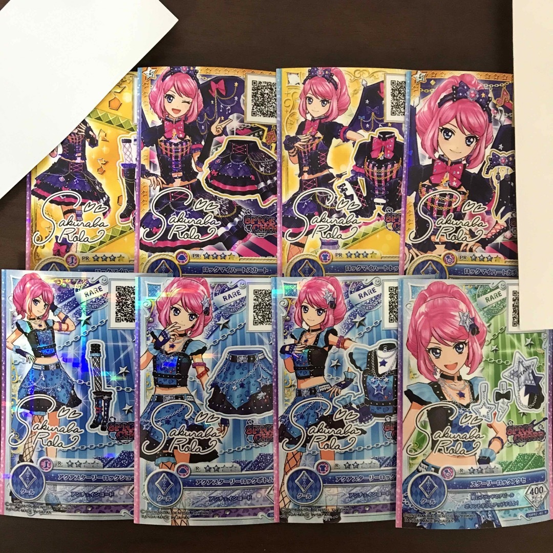 アイカツスターズ!(アイカツスターズ)のアイカツオンパレード　ロックマイハート　PR プレミアム　サイン入り　桜庭ローラ エンタメ/ホビーのトレーディングカード(その他)の商品写真