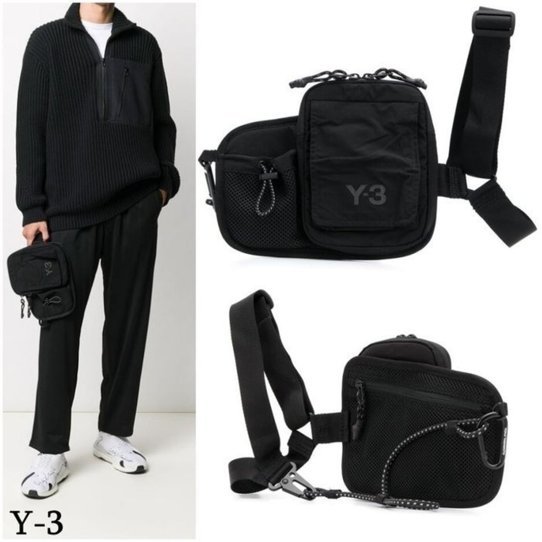 Y-3(ワイスリー)のY-3アシンメトリーボディバッグ メンズのバッグ(ボディーバッグ)の商品写真