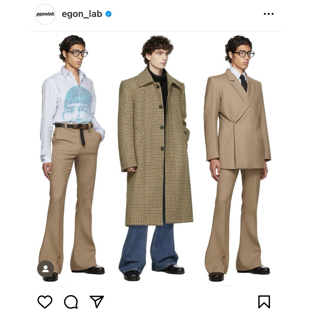 Balenciaga(バレンシアガ)のEgonlab PINKMAN COAT ガンクラブ ロング丈 メンズのジャケット/アウター(ステンカラーコート)の商品写真