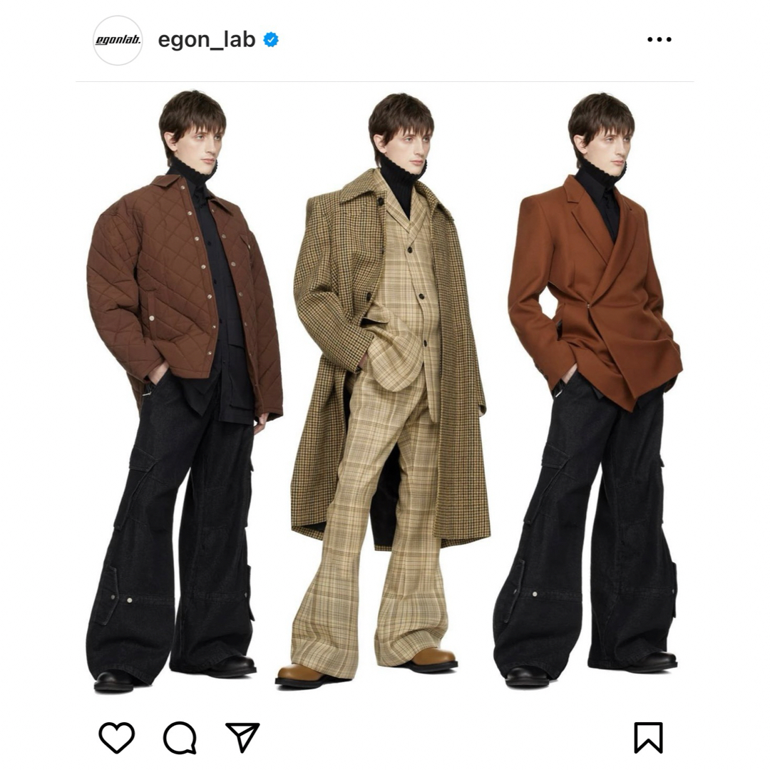 Balenciaga(バレンシアガ)のEgonlab PINKMAN COAT ガンクラブ ロング丈 メンズのジャケット/アウター(ステンカラーコート)の商品写真